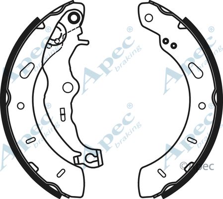 APEC BRAKING Bremžu loku komplekts SHU805